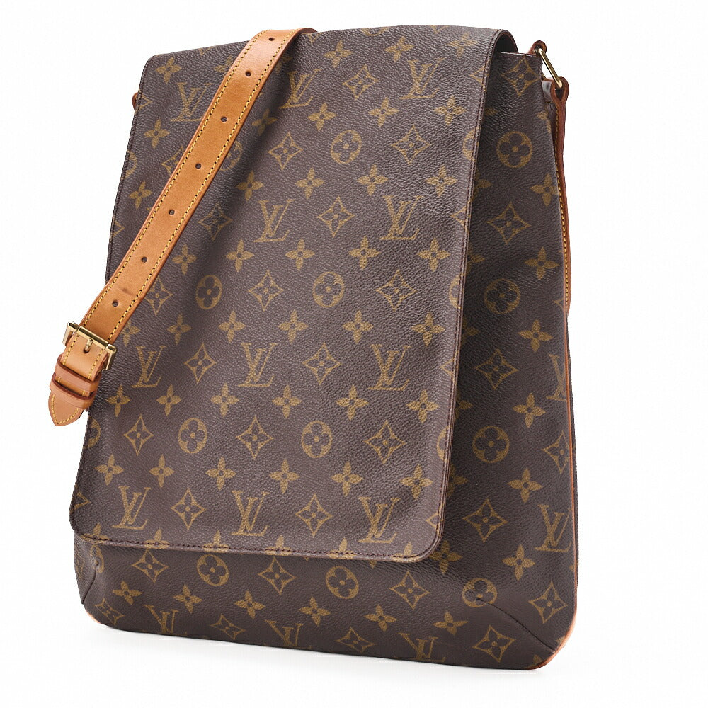 Gebrauchte Vuitton Umhängetasche, Monogramm, Canvas, Braun, Goldfarbene Hardware, Gebraucht
