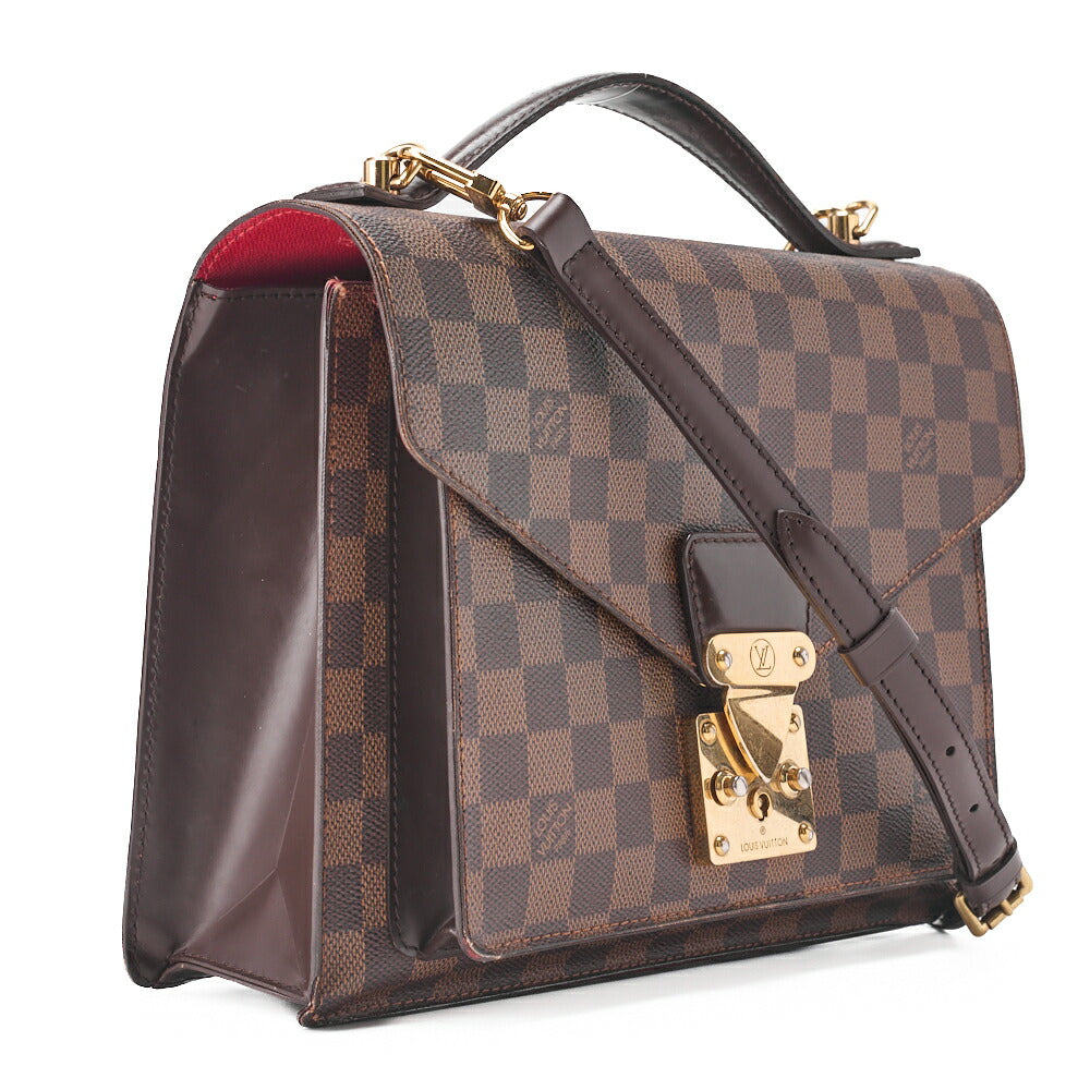 Gebrauchte Vuitton Handtasche, Monogram Monceau 28, Canvas, Braun, Goldfarbene Hardware, Gebraucht