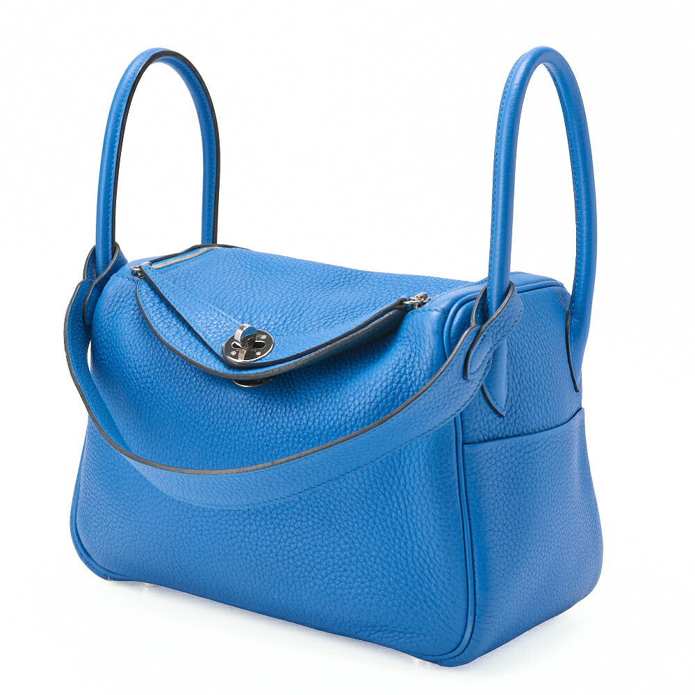 Gebrauchte Umhängetasche Lindy 26 2WAY Tryon Clemence Blau Zanzibar Goldfarbene Hardware Gebraucht