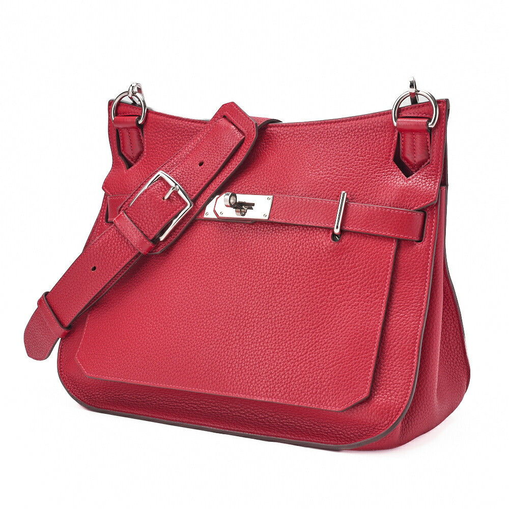 Gebrauchte Gypsiere 34 Schultertasche Tryon Clemence Rouge Casaque Silberfarbene Hardware Gebraucht