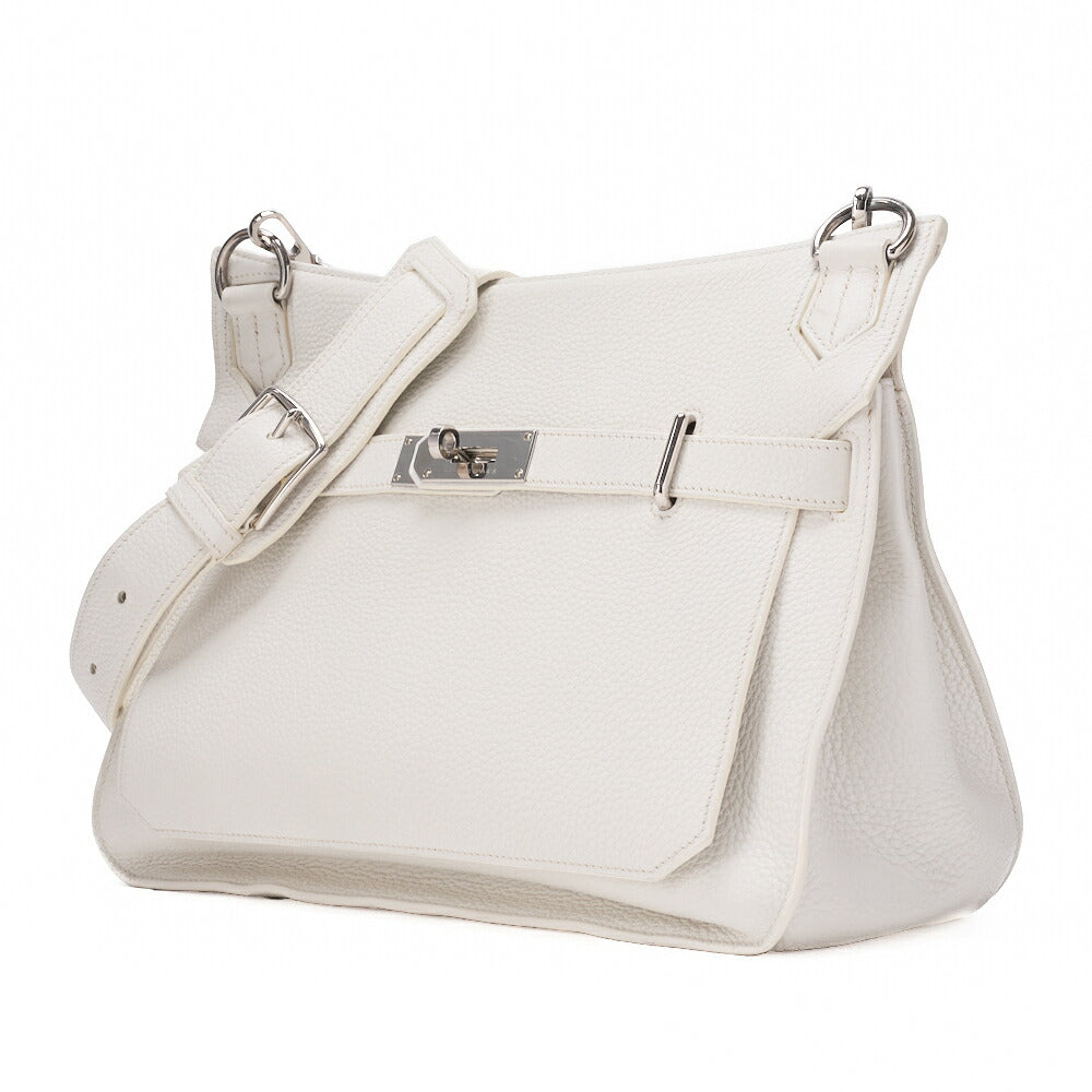 Gebrauchte Gypsiere 34 Schultertasche Tryon Clemence Weiß Silberfarbene Hardware Gebraucht