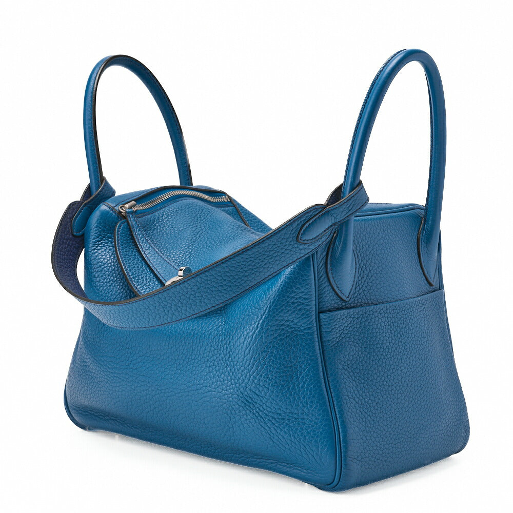 Gebrauchte Lindy 30 2WAY Schultertasche Tryon Clemence Blue Iris Silberfarbene Hardware Gebraucht