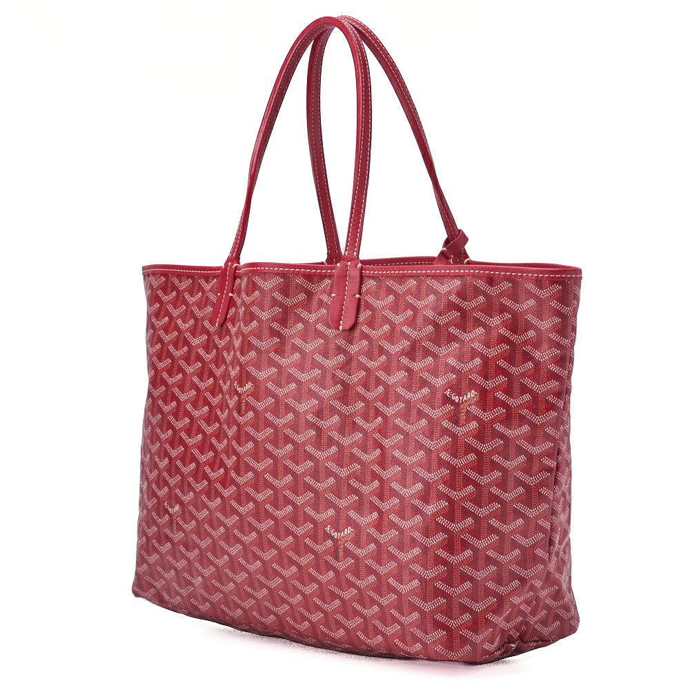 Gebrauchte Saint Louis PM Tragetasche, Beschichtetes Canvas, Rot, Silberfarbene Metallteile, Gebraucht