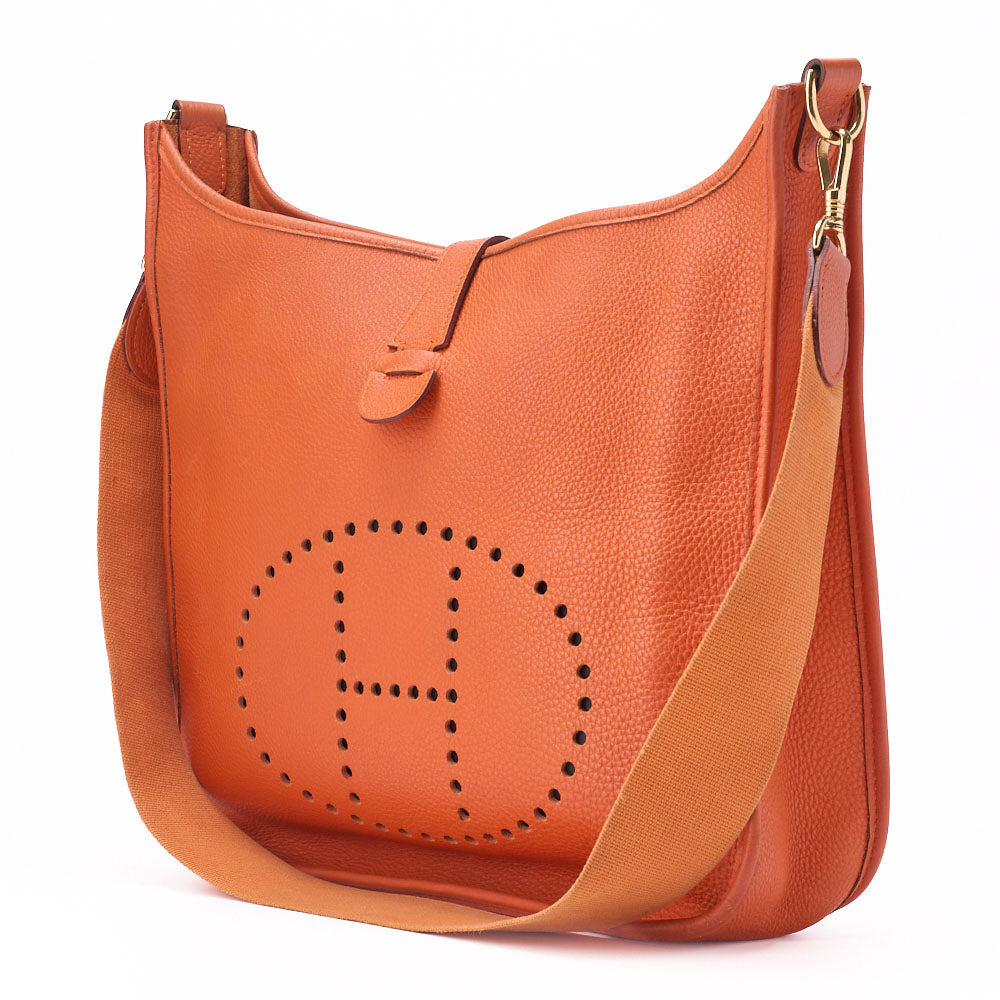 Gebrauchte Evelyn GM 1 Ann Schultertasche, Tryon Orange, Goldfarbene Metallteile, Gebraucht