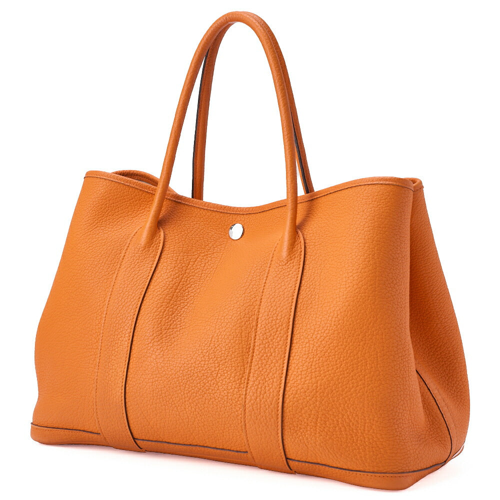 Gebrauchte Garden Party PM Tote Bag Negonda Orange Silberfarbene Hardware, Gebraucht