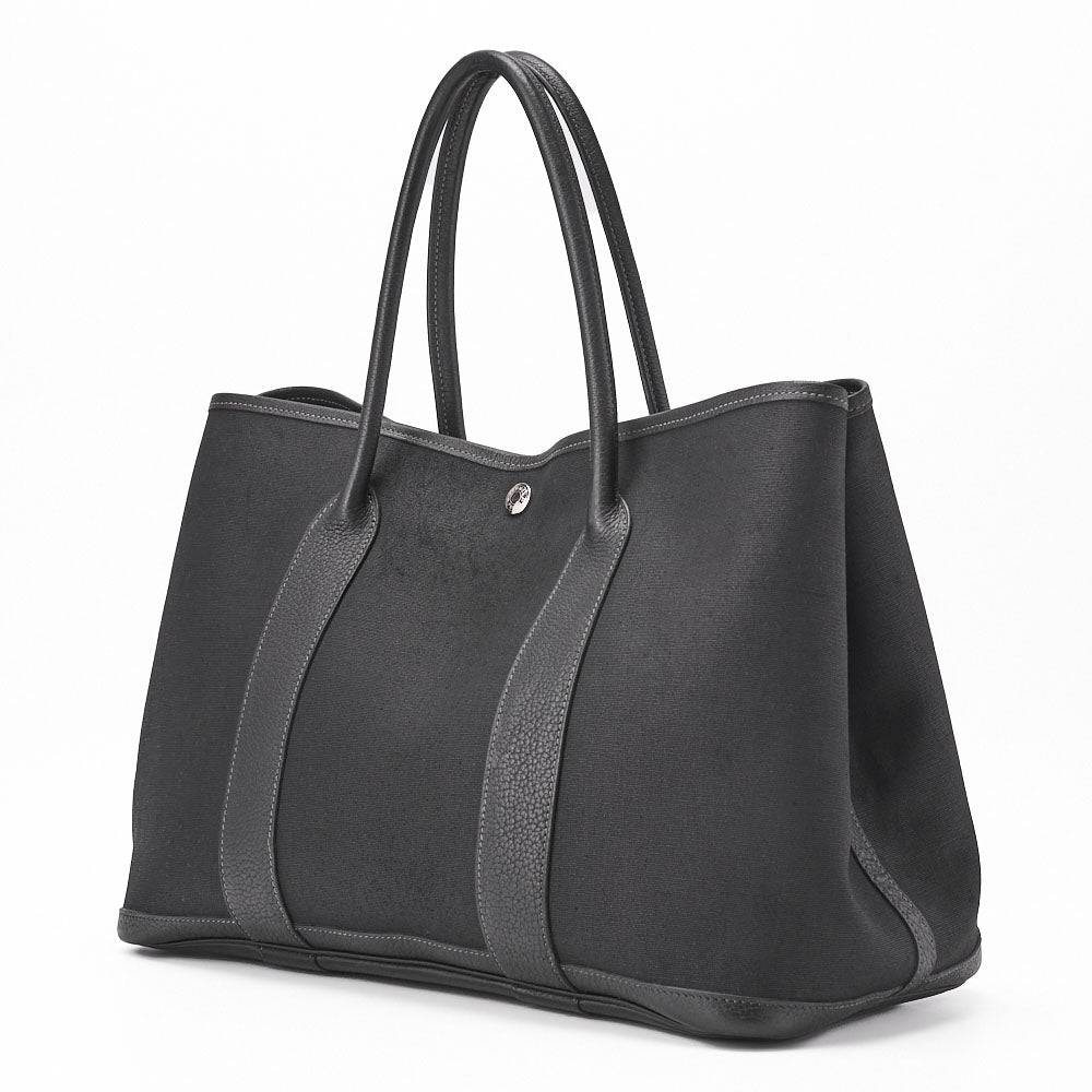 Gebrauchte Garden Party PM Tote Bag Toval Ophezhe Schwarz Silberfarbene Hardware, Gebraucht