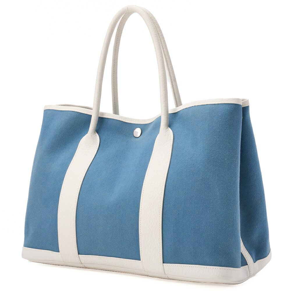 Pre-Owned Garden Party PM Tote Bag to Negonda Turquoise Silver-Tone Hardware, Pre-Owned