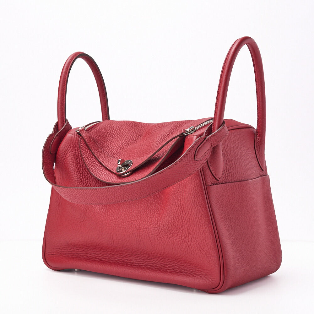 Gebrauchte Lindy 30 2WAY Schultertasche Tryon Clemence Rouge Casaque Silberfarbene Hardware Gebraucht