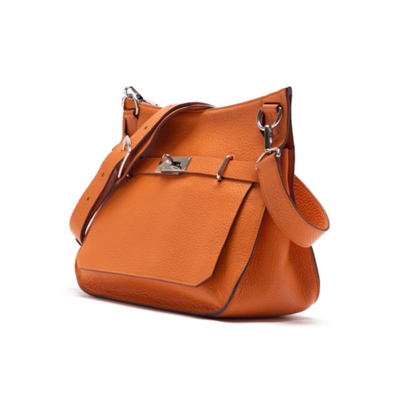 Gebrauchte Gypsiere 34 Schultertasche Tryon Clemence Orange Silberfarbene Hardware Gebraucht