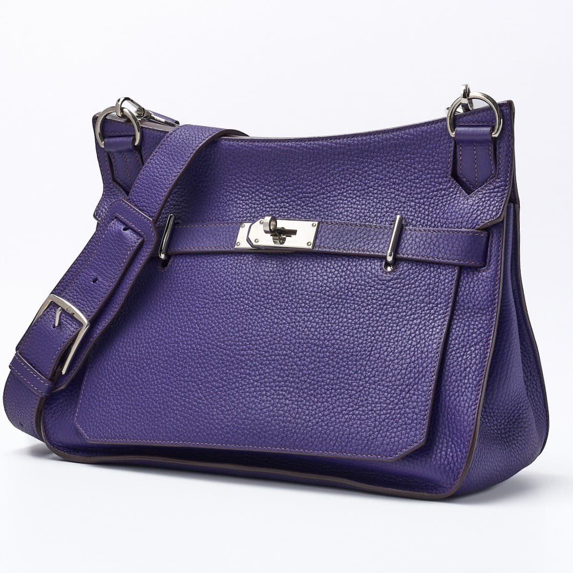 Gebrauchte Gypsiere 34 Schultertasche Tryon Clemence Ultraviolett Silberfarbene Hardware Gebraucht