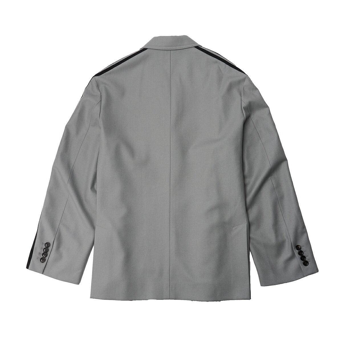 Gebrauchte maßgeschneiderte Jacke, 23SS adidas Collaboration, Baumwolle, Grau, silberfarbene Hardware, gebraucht